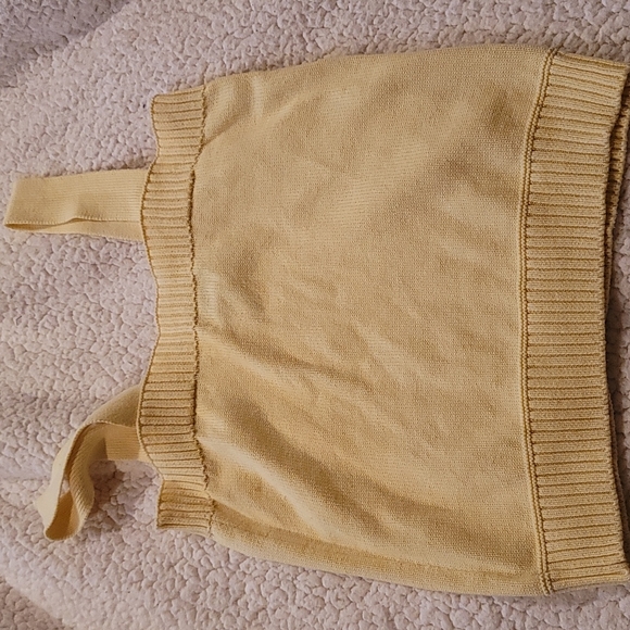 Yellow knitted sleeveless top - Picture 5 of 5